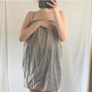 Vintage Aerie Sheer Gray Mini Dress